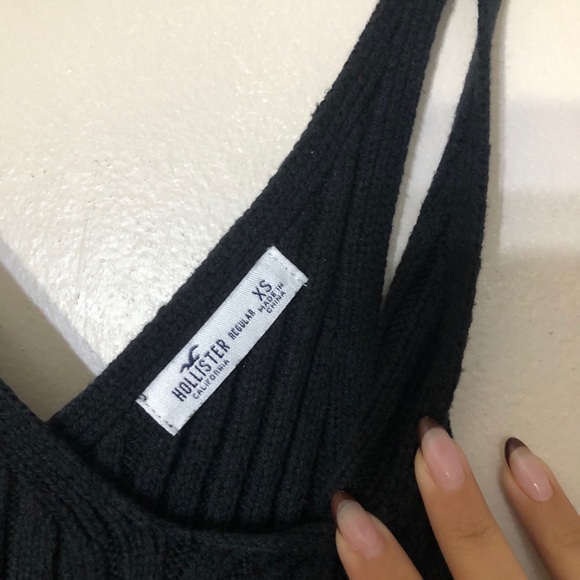 Abercrombie & Fitch Black Sweater Dress - Picture 4 of 4